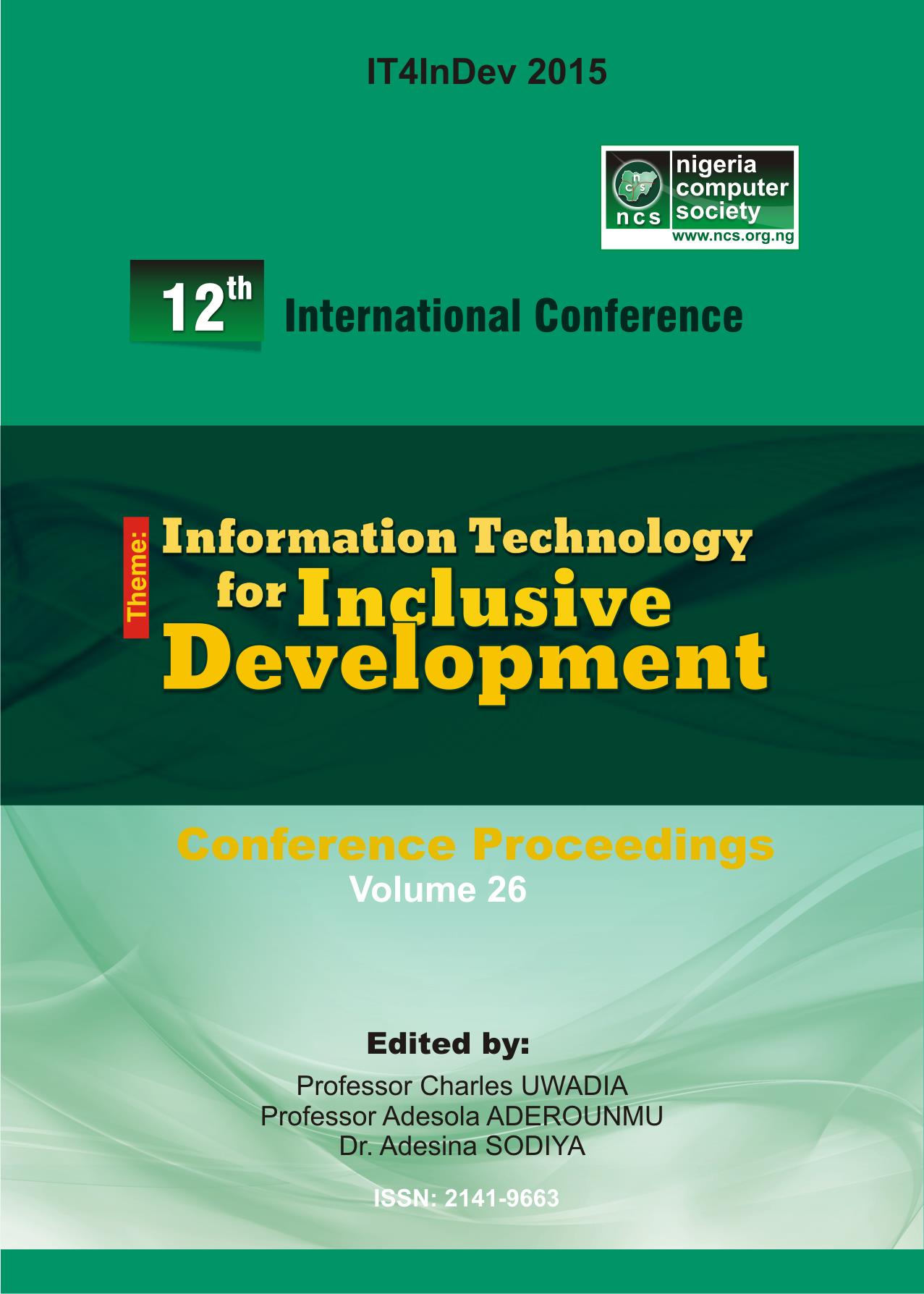 CONFERENCE PROCEEDINGS: VOLUME 26, JULY 2015 – Digital Library